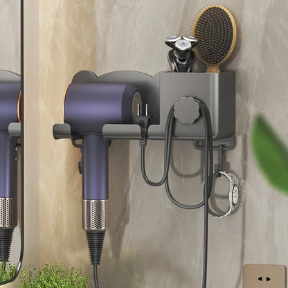 Cute Bear Hair Dryer Shelf