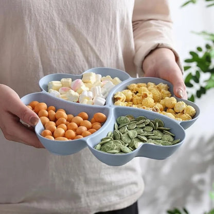 multi-segment snack bowl tray