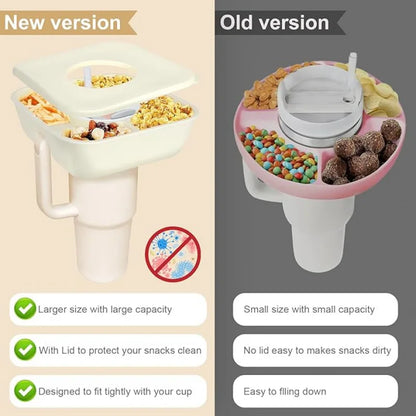 Cup snack bowl accessory